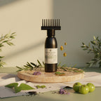Keshaura Anti Hairfall Hair Oil 100ml — herbal hair oil Pakistan with comb applicator cap, pure olive oil and banafsha, black matte bottle