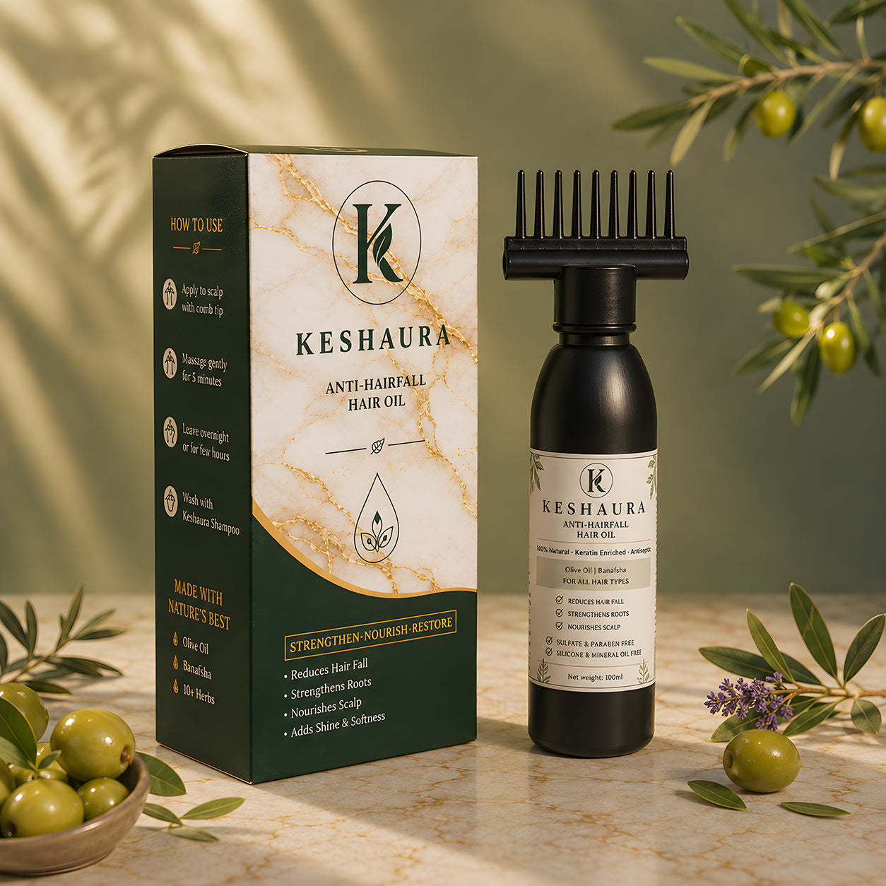 Keshaura Anti Hair fall Hair Oil — 100ml